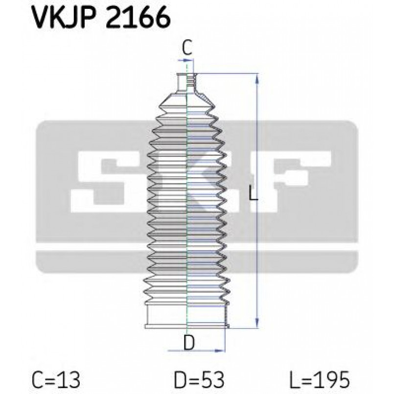 VKJP 2166 SKF - Пильовик привідного валу